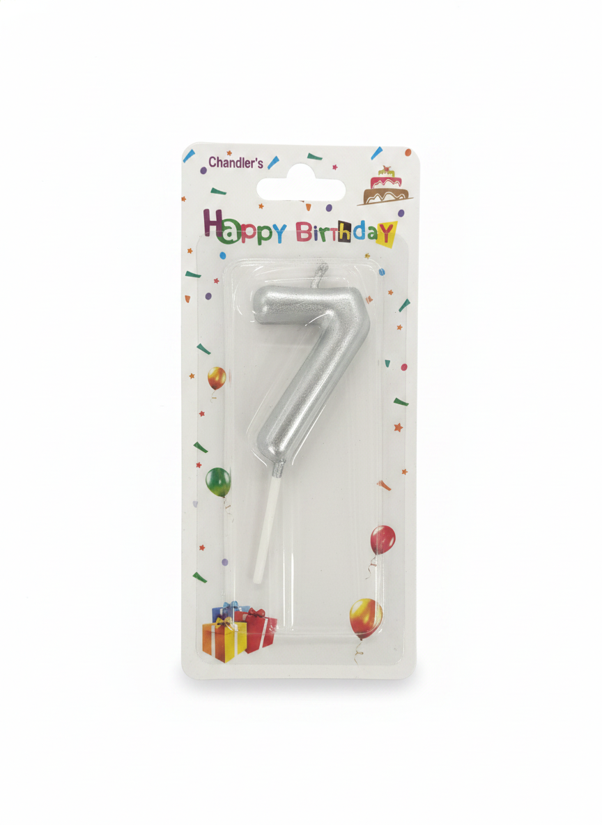 Chandler's Happy Birthday Number 7 Candle