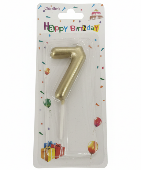 Chandler's Happy Birthday Number 7 Candle