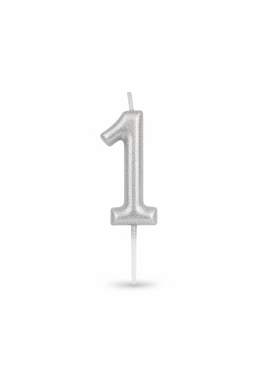Happy Birthday Party Candles Number 1
