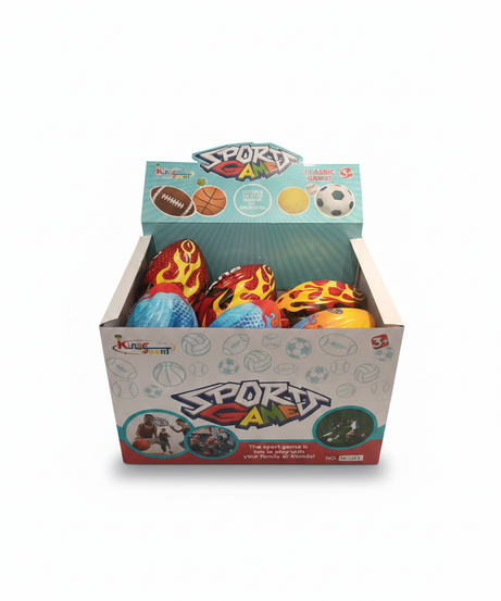 Sporty Flame Design Toy Rugby Ball
