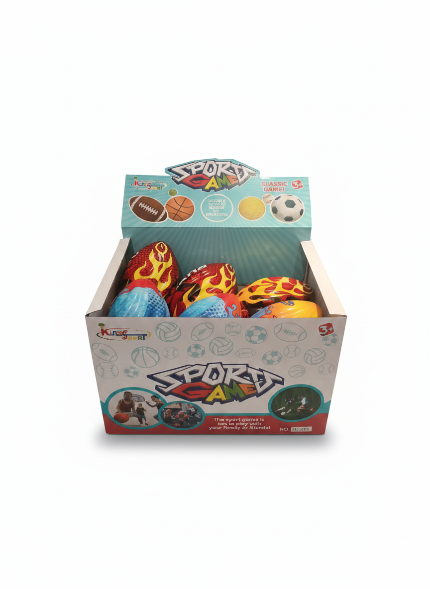 Sporty Flame Design Toy Rugby Ball
