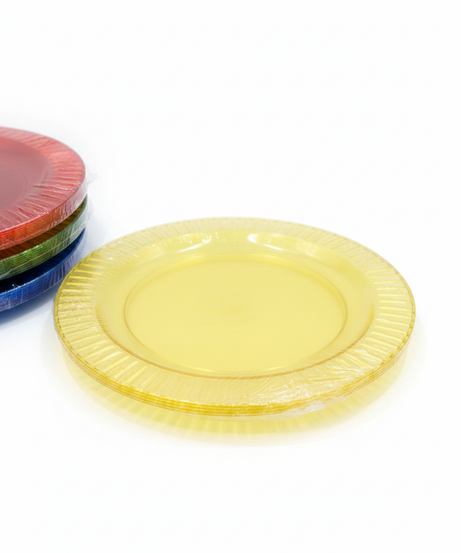 Red Disposable Plastic Party Plates