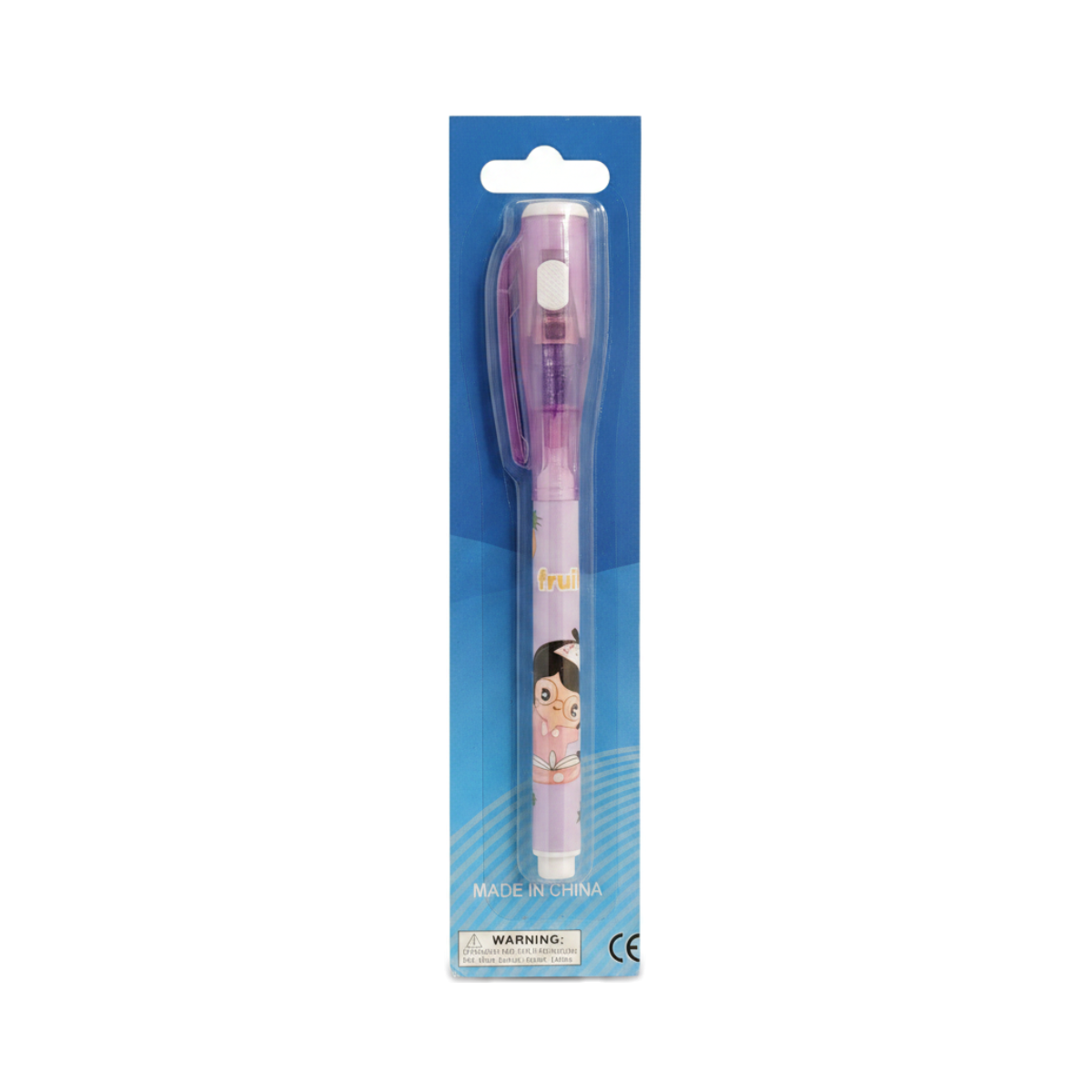 Invisible Ink Pen with UV Light (Strawberry Design)