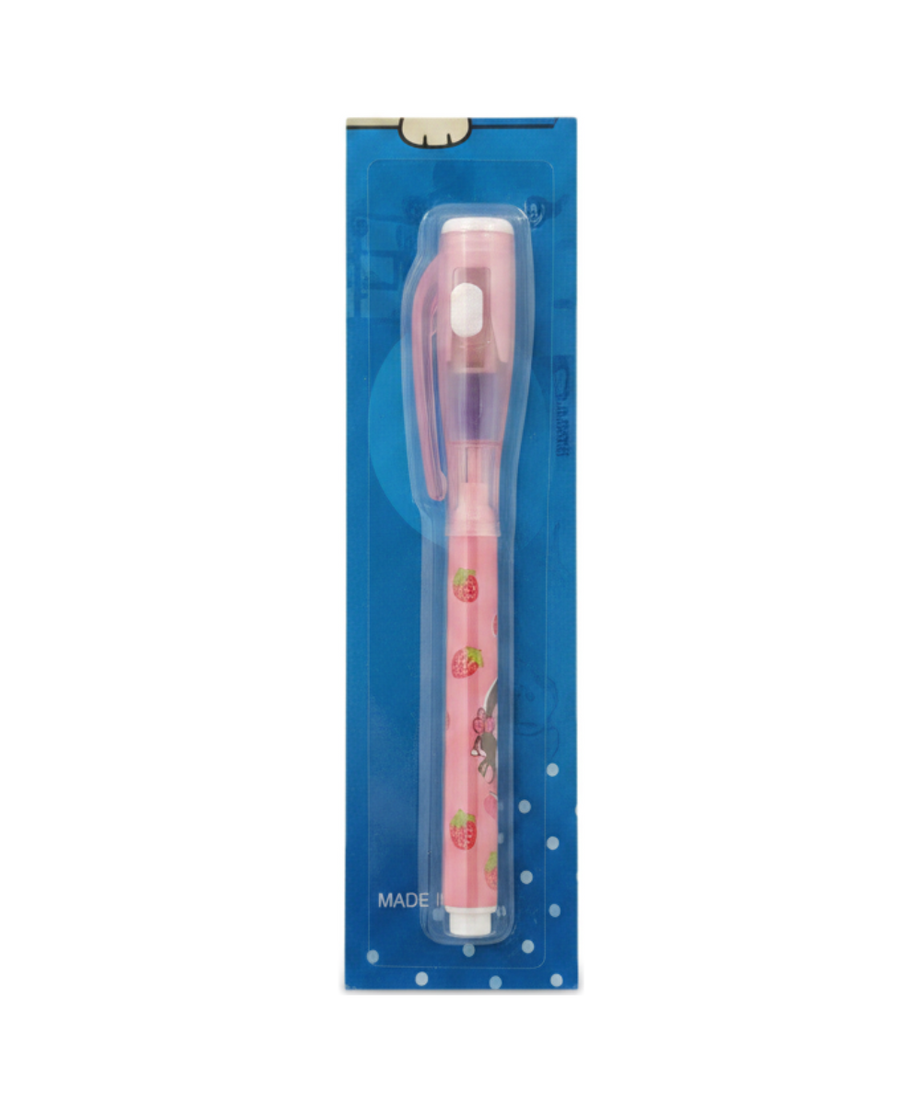 Invisible Ink Pen with UV Light (Strawberry Design)