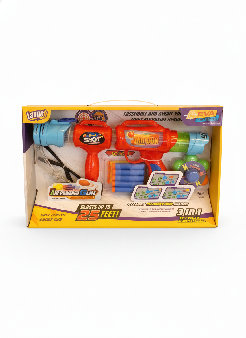 Launch 3-in-1 Soft Bullets Blasting Version (EVA Soft Bullet Upgraded Version)