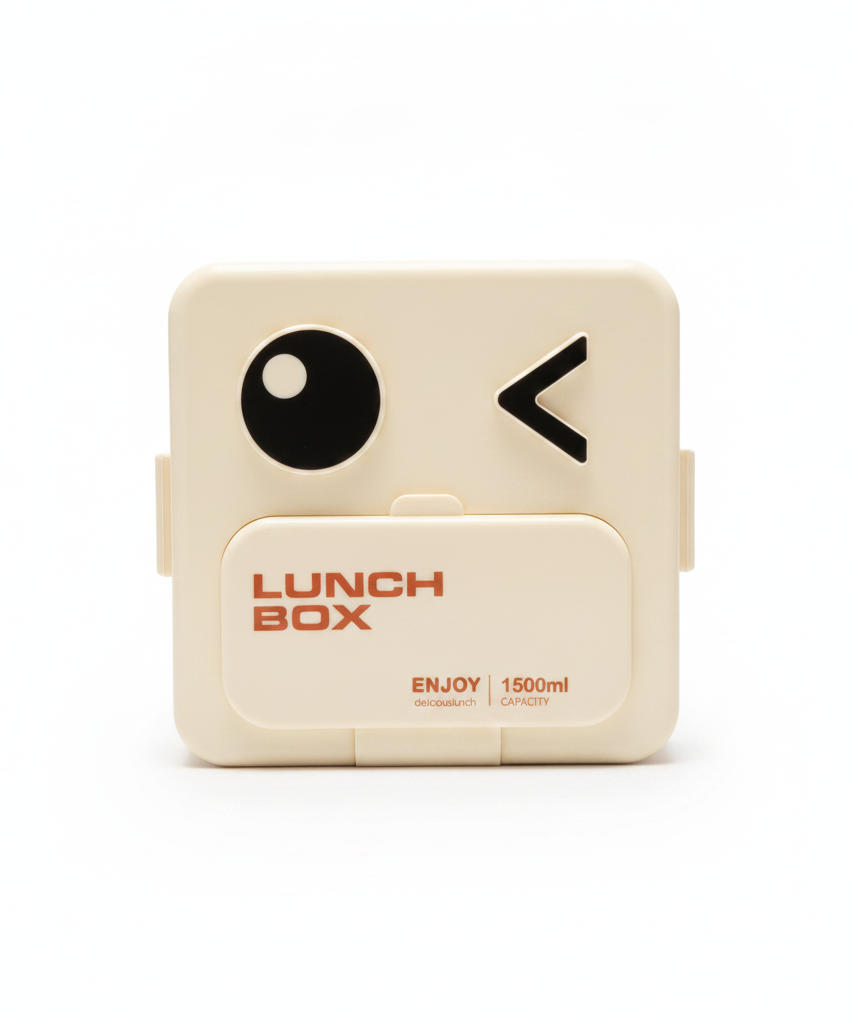 Enjoy Delicious Lunch Box with Winking Face