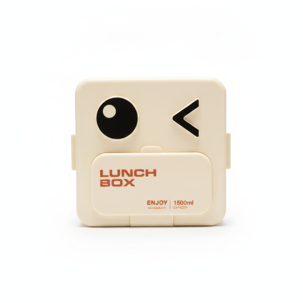 Enjoy Delicious Lunch Box with Winking Face