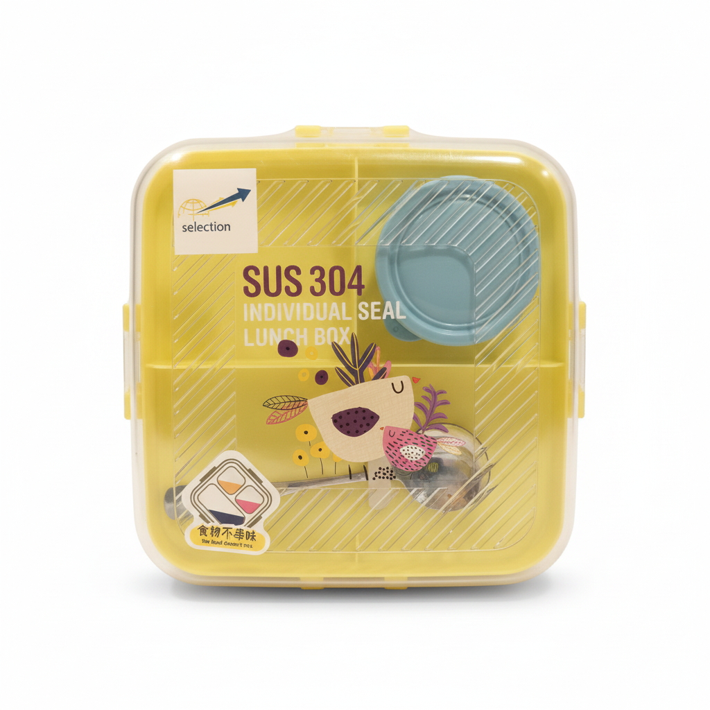 selection SUS 304 Individual Seal Lunch Box