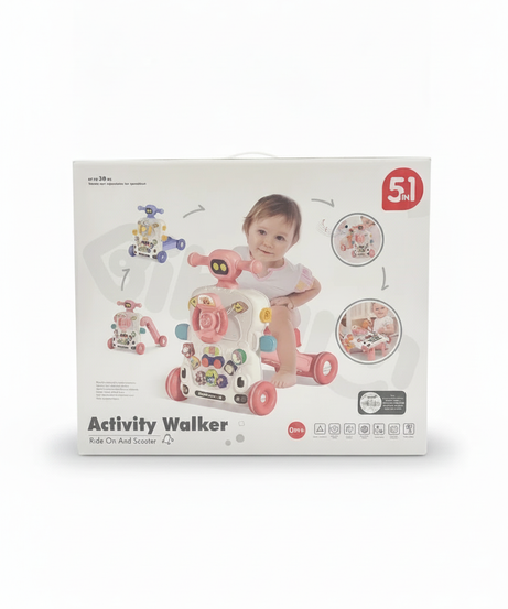 Gibi-inn 5-in-1 Activity Walker Ride On And Scooter