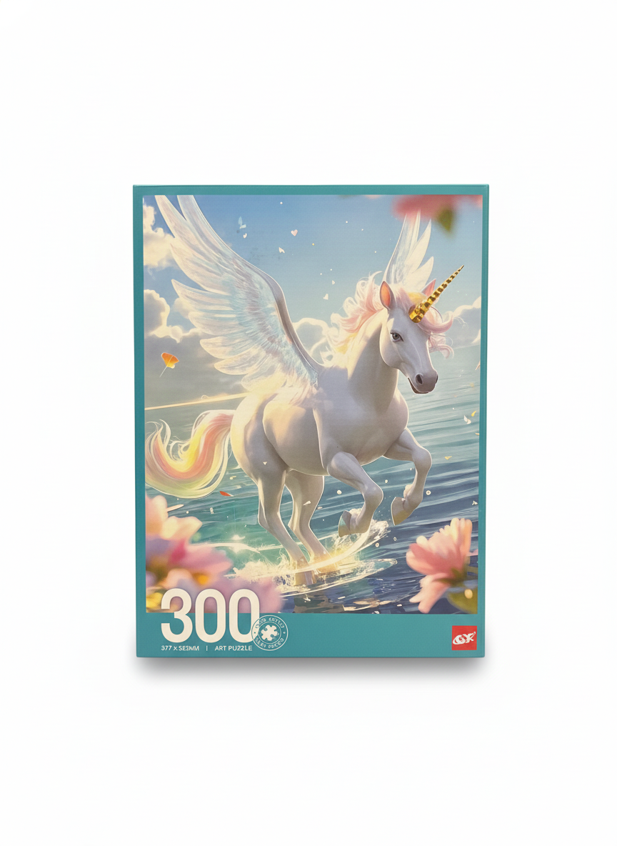 300 Piece Winged Unicorn 'Silky Touch' Art Puzzle