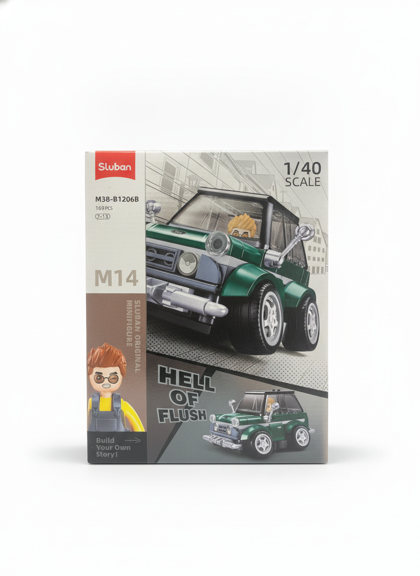 Sluban Hell of Flush Sports Car Building Blocks Set