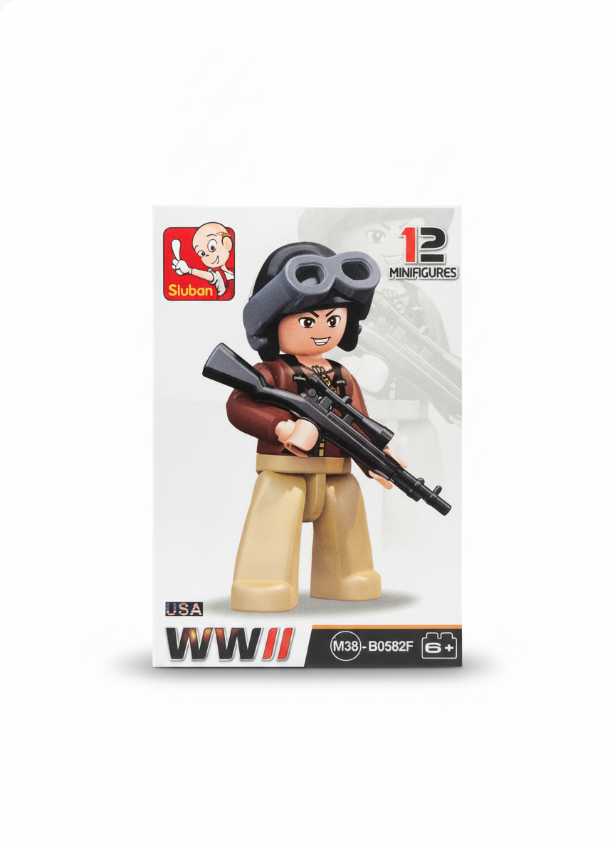 Sluban England WWII Collectible Minifigure Blind Box (Series 12)