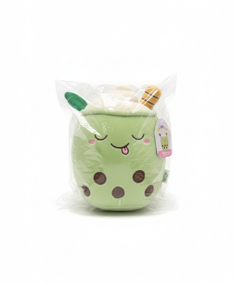 Cute Boba Tea Plush Toy with Embroidered Details