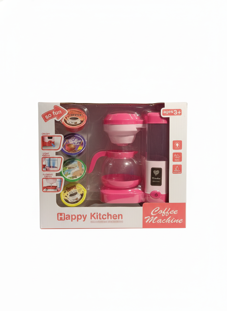 Happy Kitchen Coffee Machine Light Music Flowing Water