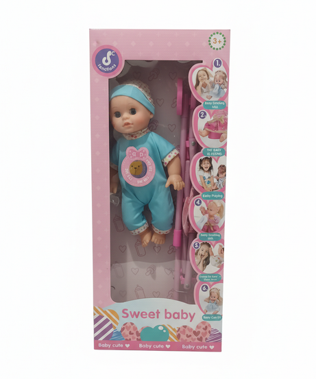 Sweet Baby Doll with Stroller