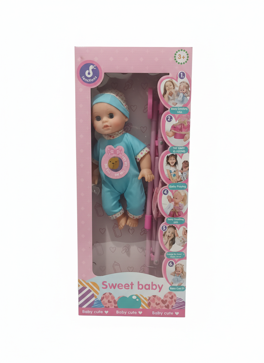 Sweet Baby Doll with Stroller