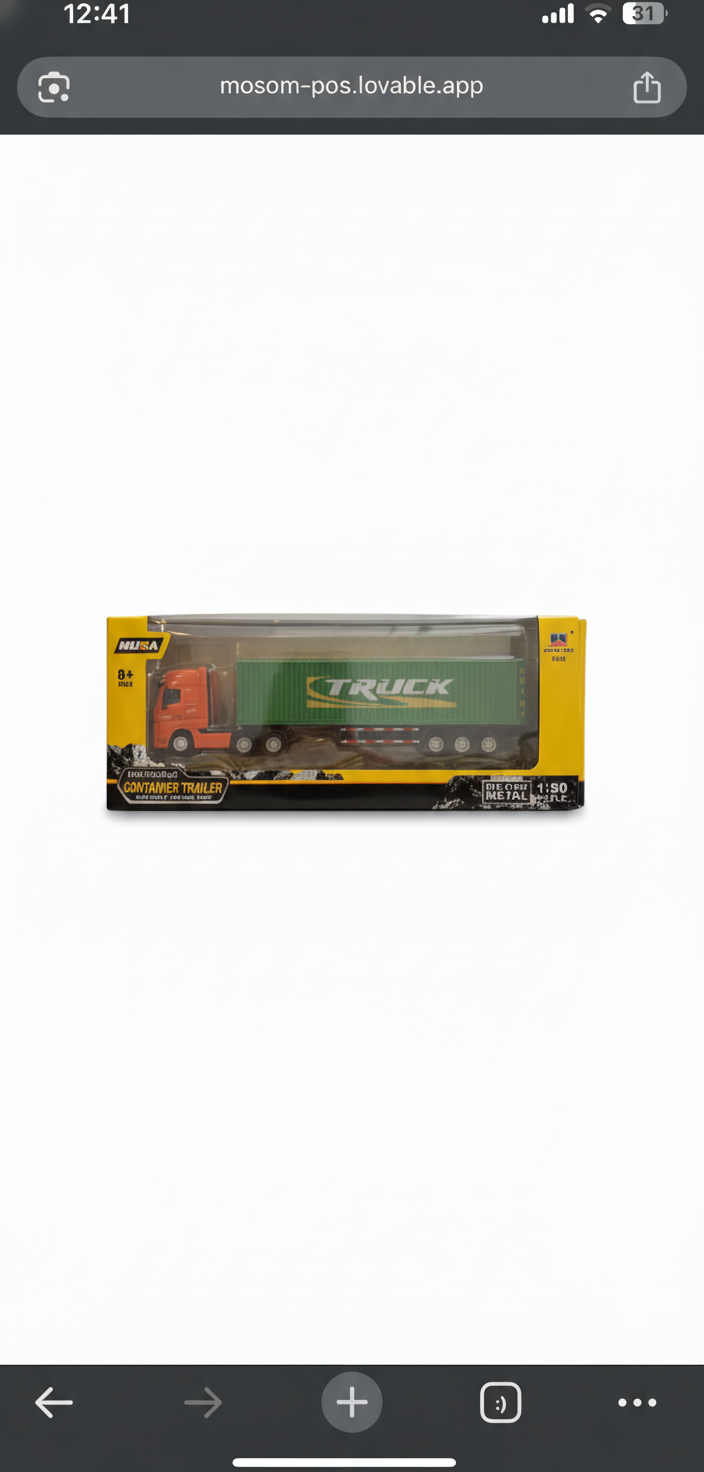Truck Professional Container Trailer Die-Cast Model Car