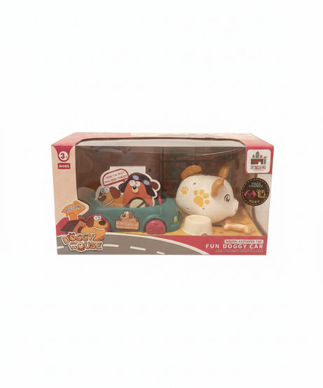 Doggy House Sound Activation Toy Fun Station Wagon Set Delicious Snacks