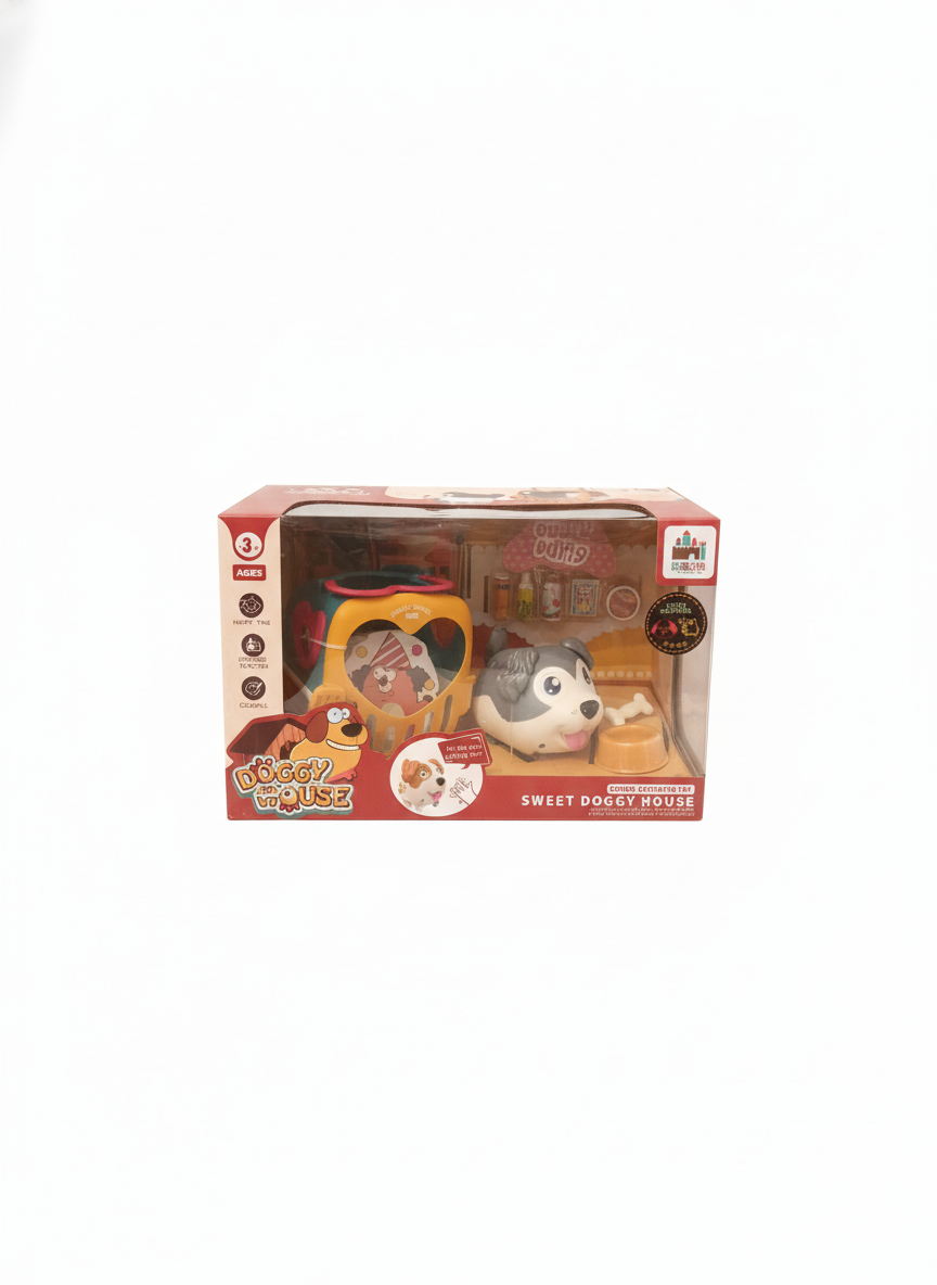Doggy House Sound Activated Toy Sweet Doggy House