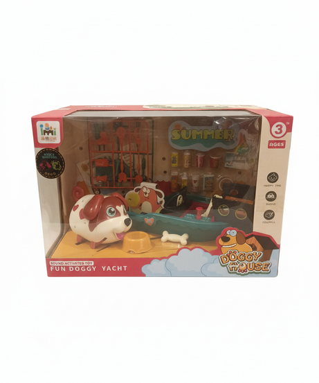 Doggy House Fun Activation Toy Fun Doggy Yacht