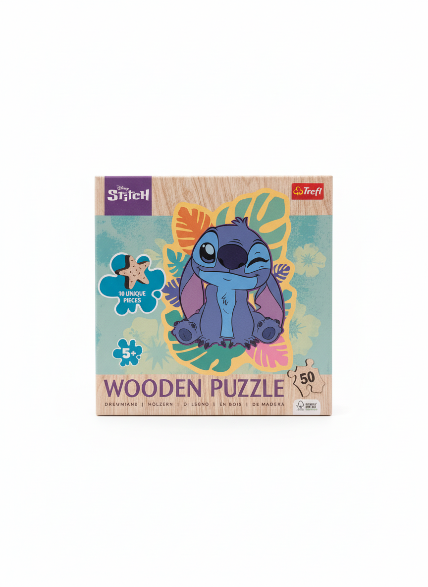 Wooden Puzzle 10 Unique Pieces Trefl Puzzle 50 PCS