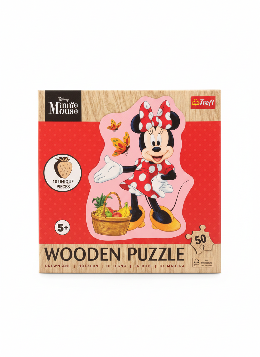 Wooden Puzzle 10 Unique Pieces Trefl Puzzle 50 PCS