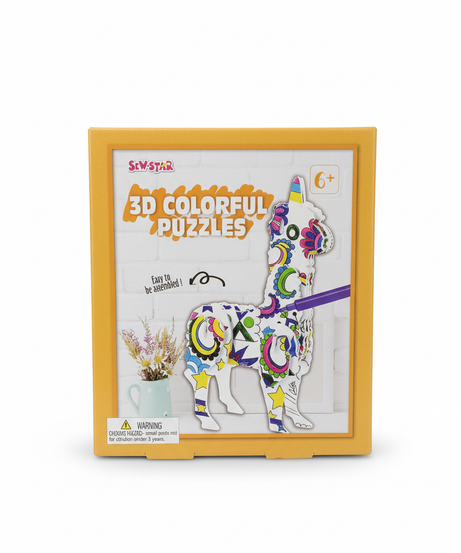 3D Colorful Puzzles Easy To Be Assembled