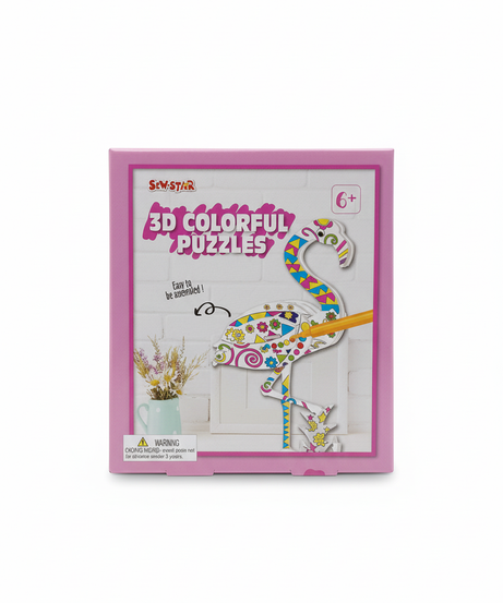 3D Colorful Puzzles Easy To Be Assembled