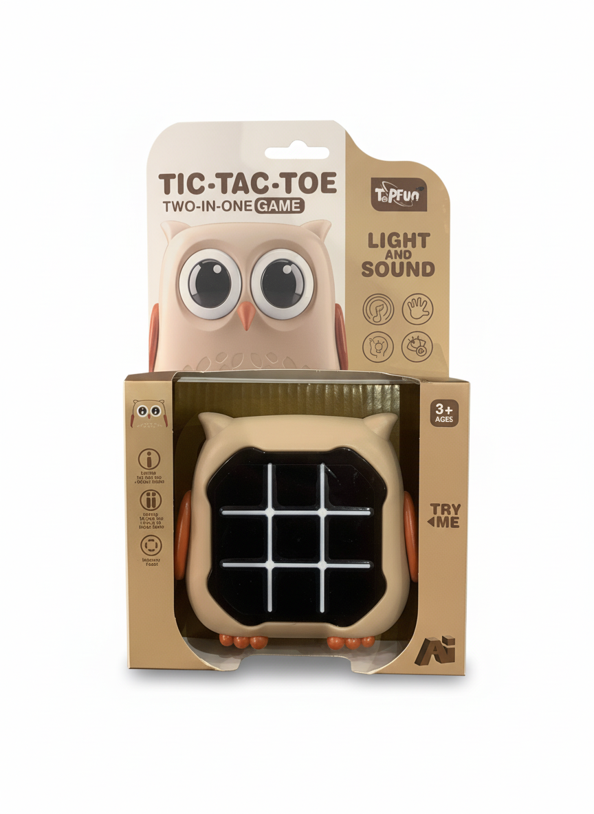 Tic-Tac-Toe Tow In One Light And Sound Game
