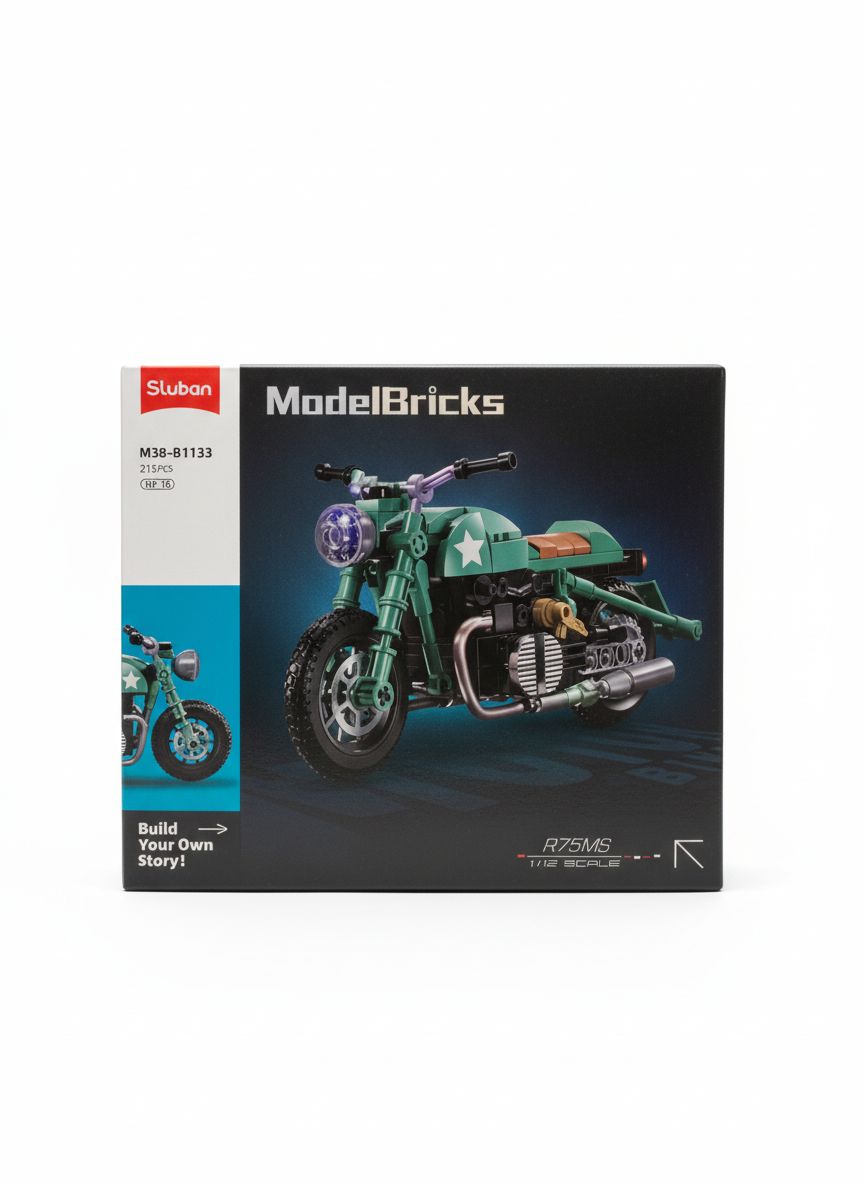 Model Bricks Motorcycle Lego