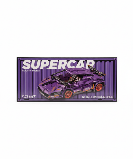 Pull Back Super Car Realistic Models Lego