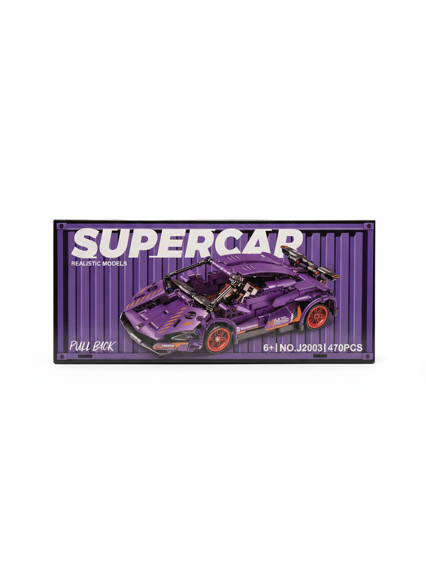 Pull Back Super Car Realistic Models Lego