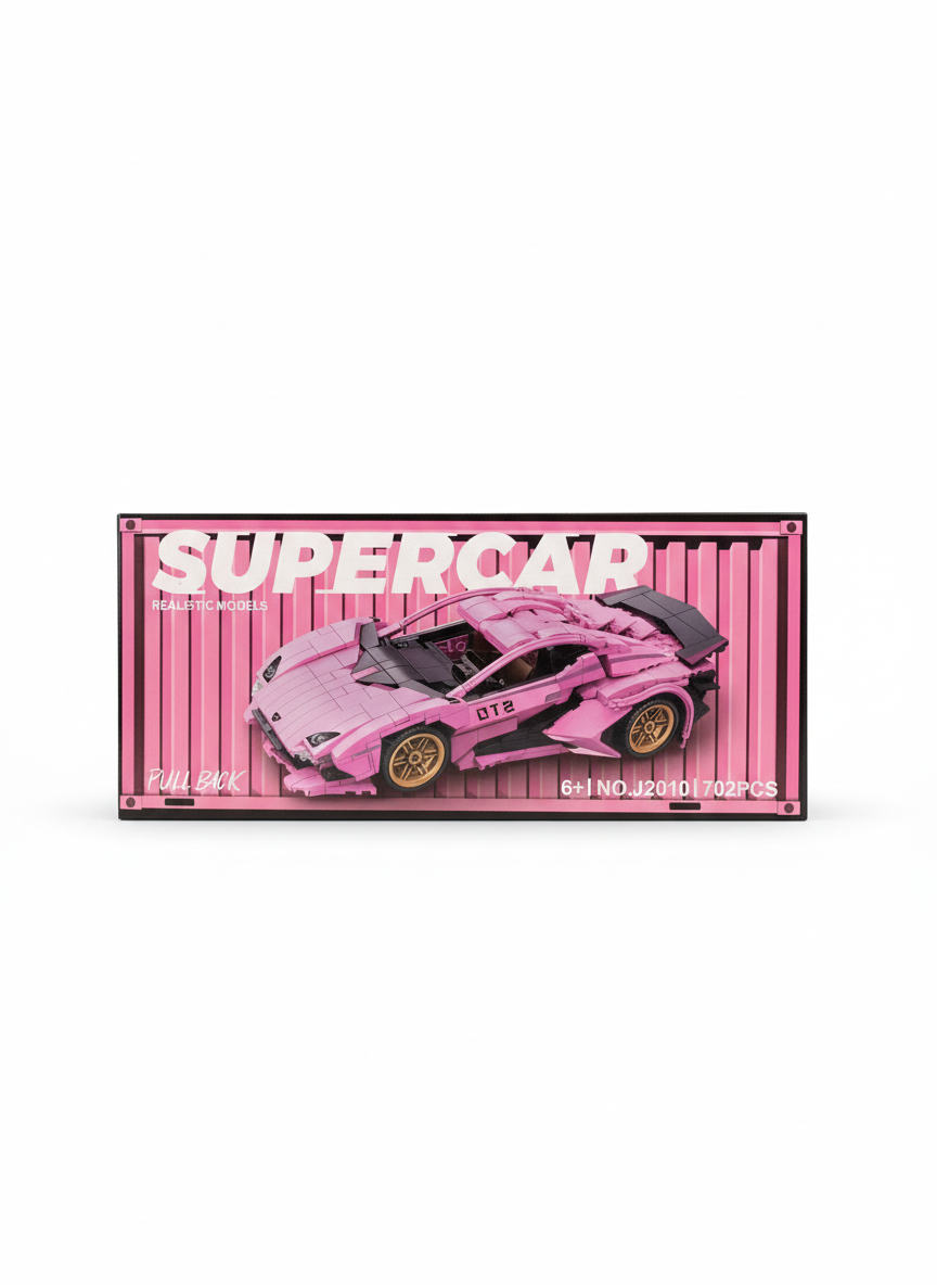 Pull Back Super Car Realistic Models Lego