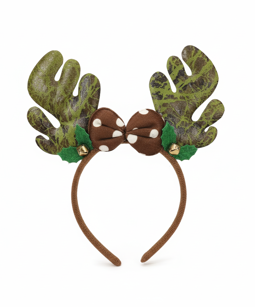Festive Reindeer Antler Headband (1 Pack)