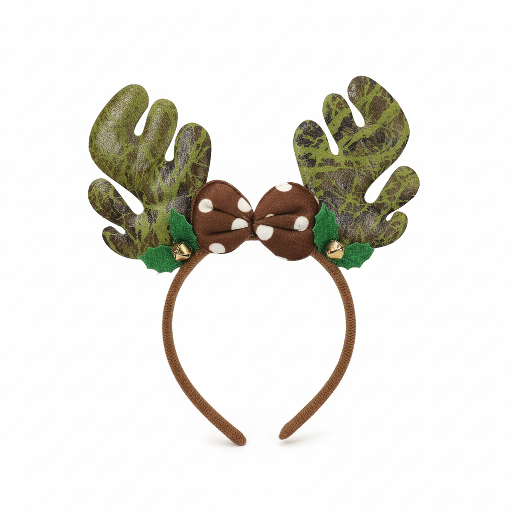 Festive Reindeer Antler Headband (1 Pack)