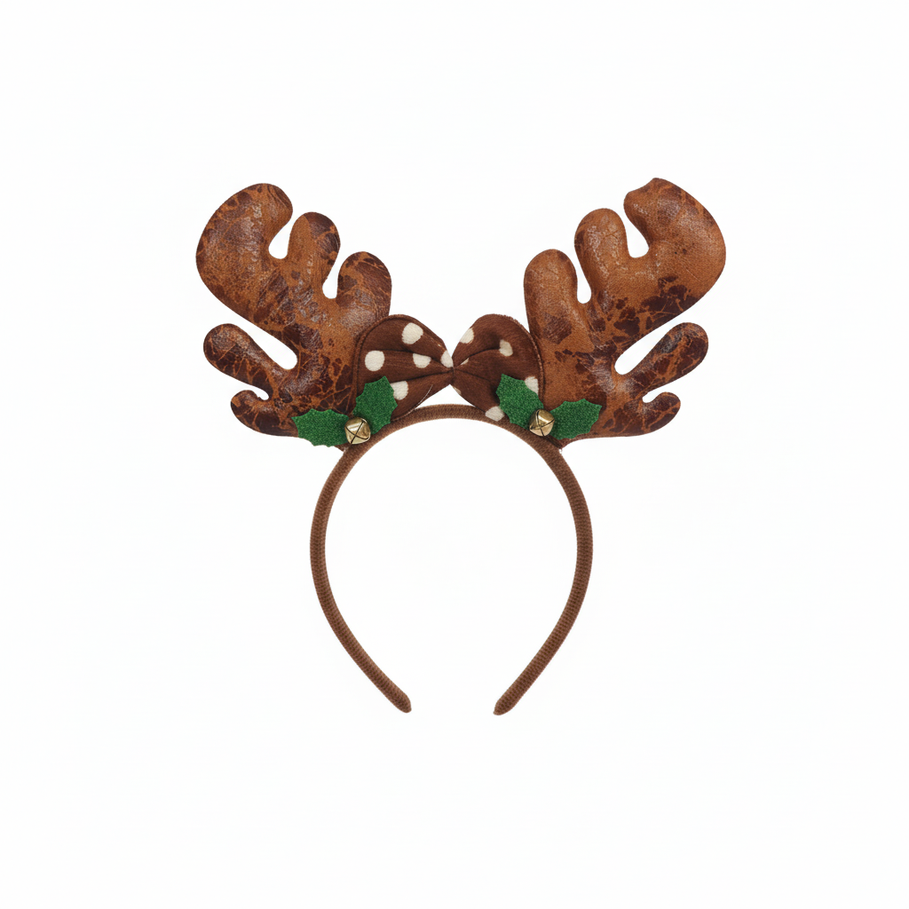 Festive Reindeer Antler Headband (1 Pack)