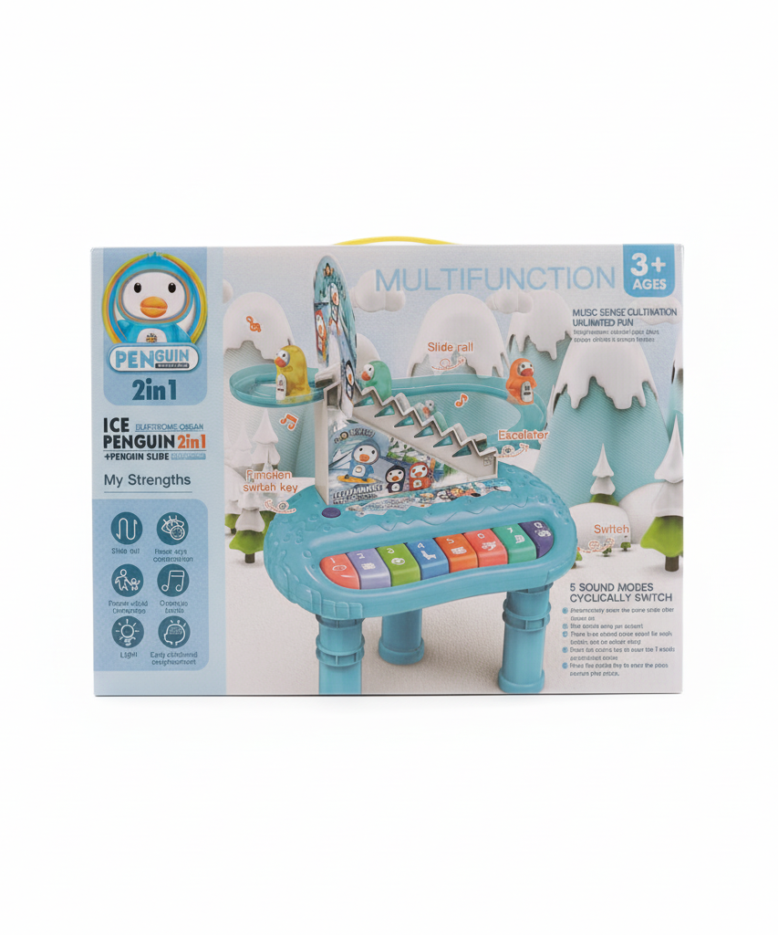 Duck Cute 2in1 Multifunction Electronic Organ with Duck Slide
