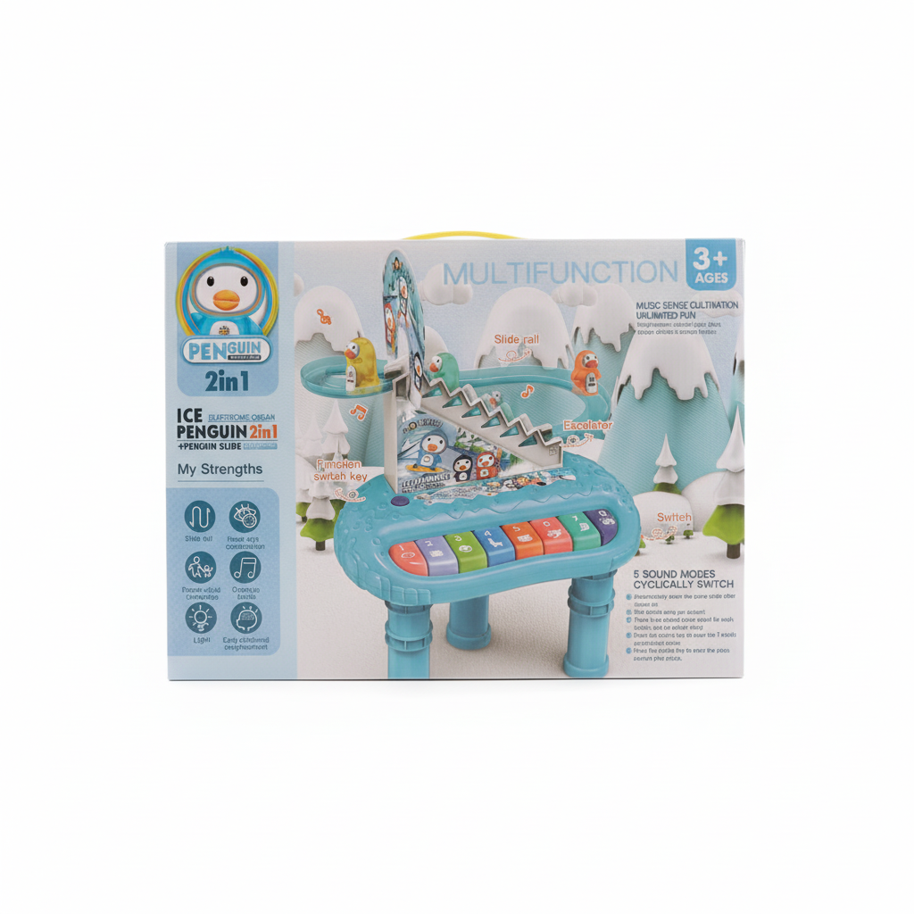 Duck Cute 2in1 Multifunction Electronic Organ with Duck Slide