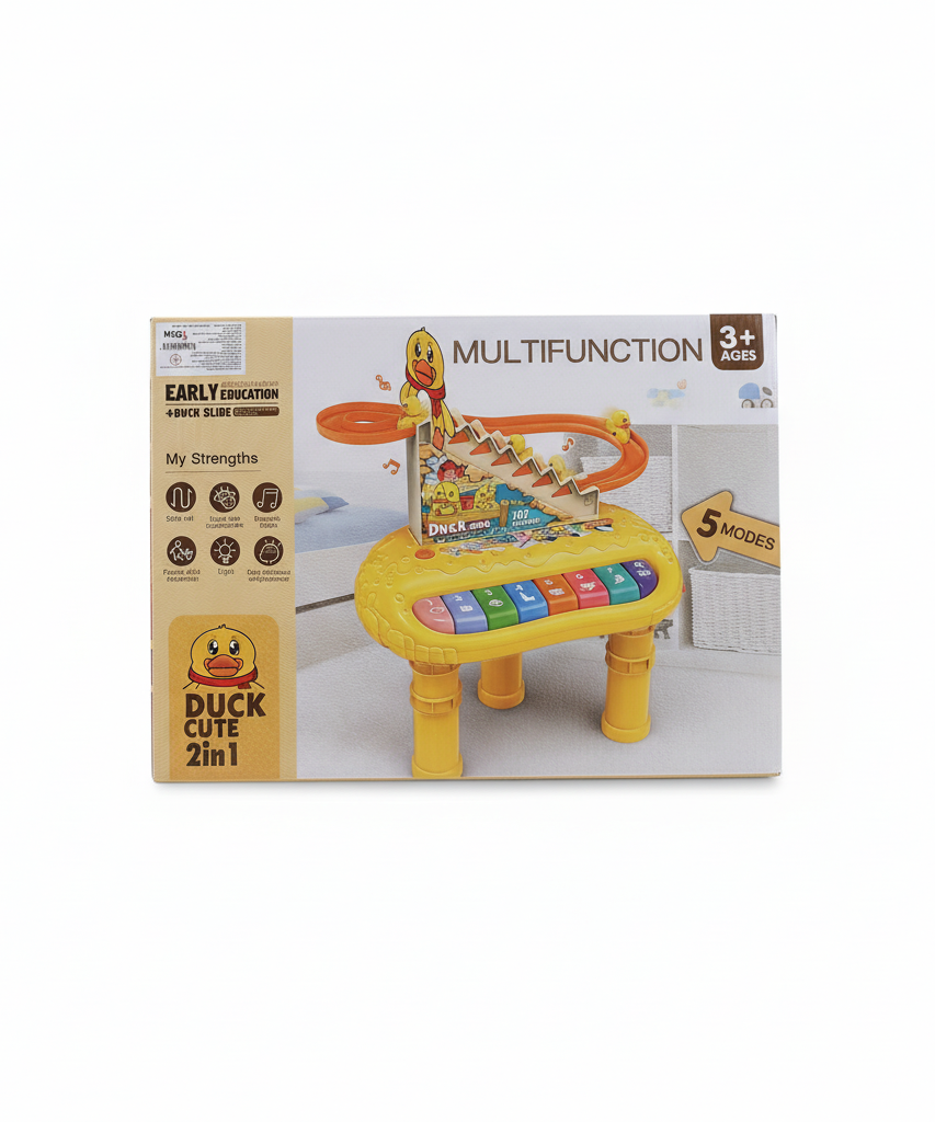 Duck Cute 2in1 Multifunction Electronic Organ with Duck Slide