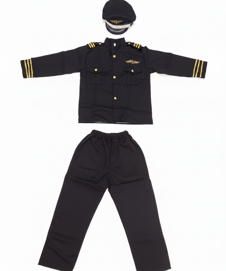 Flight Attendant Boy Costume