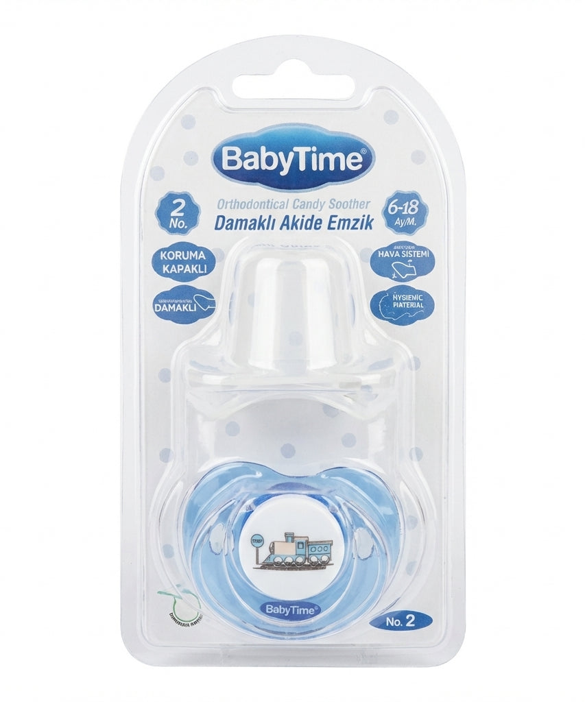 BabyTime Orthodontical Candy Soother, Size 2 (6-18 Months)