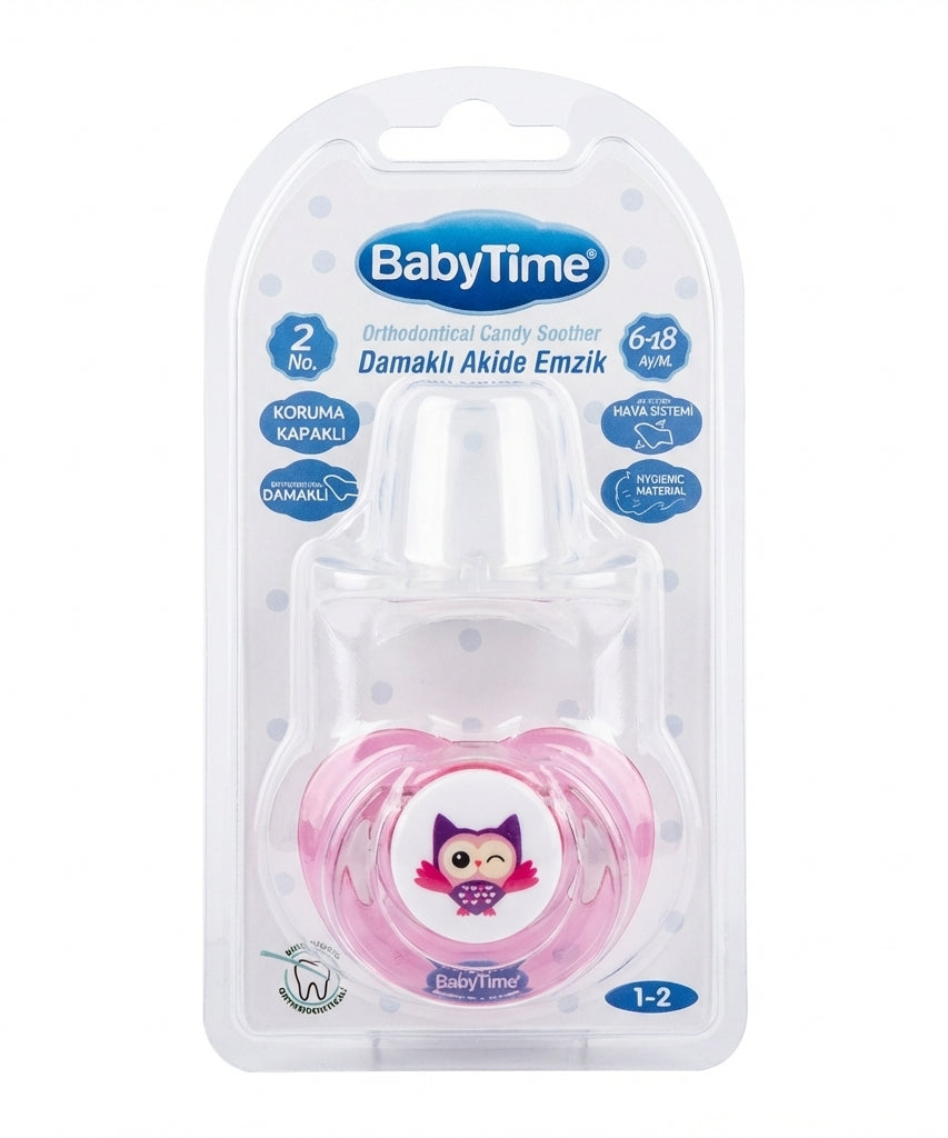 BabyTime Orthodontical Candy Soother, Size 2 (6-18 Months)