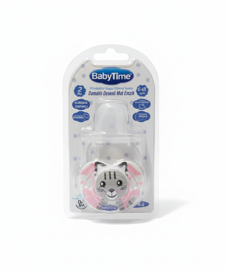 BabyTime Orthodontical Opaque Patterned Soother - No. 2 (6-18 Months)