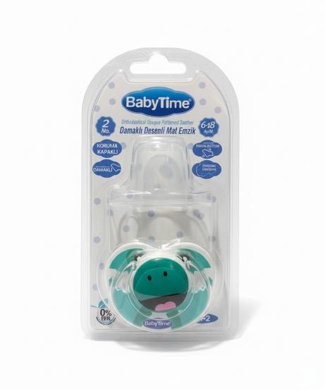 BabyTime Orthodontical Opaque Patterned Soother - No. 2 (6-18 Months)
