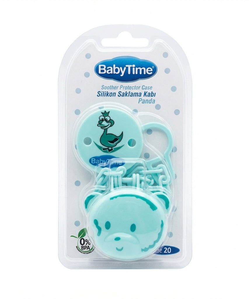BabyTime Soother Protector Case Silikon Saklama Kabi Panda