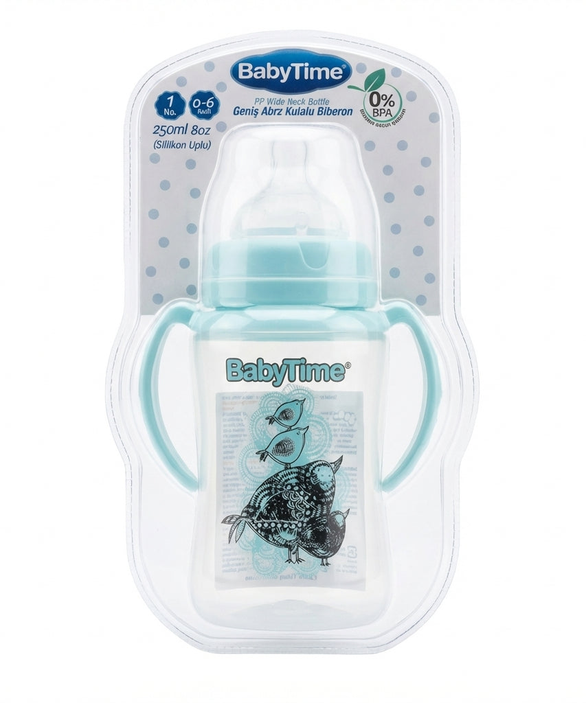 BabyTime PP Wide Neck Handled Bottle
