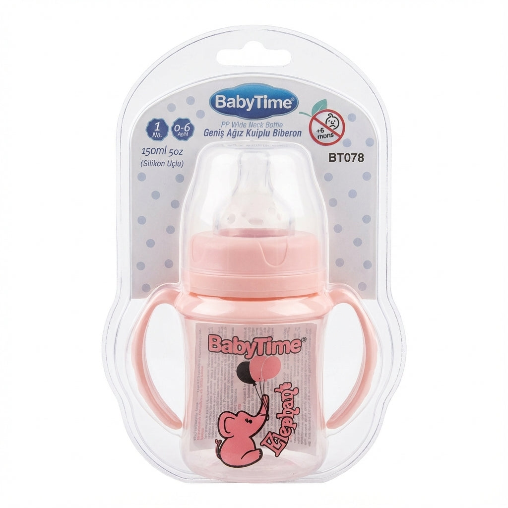 BabyTime PP Wide Neck Bottle with Handles
