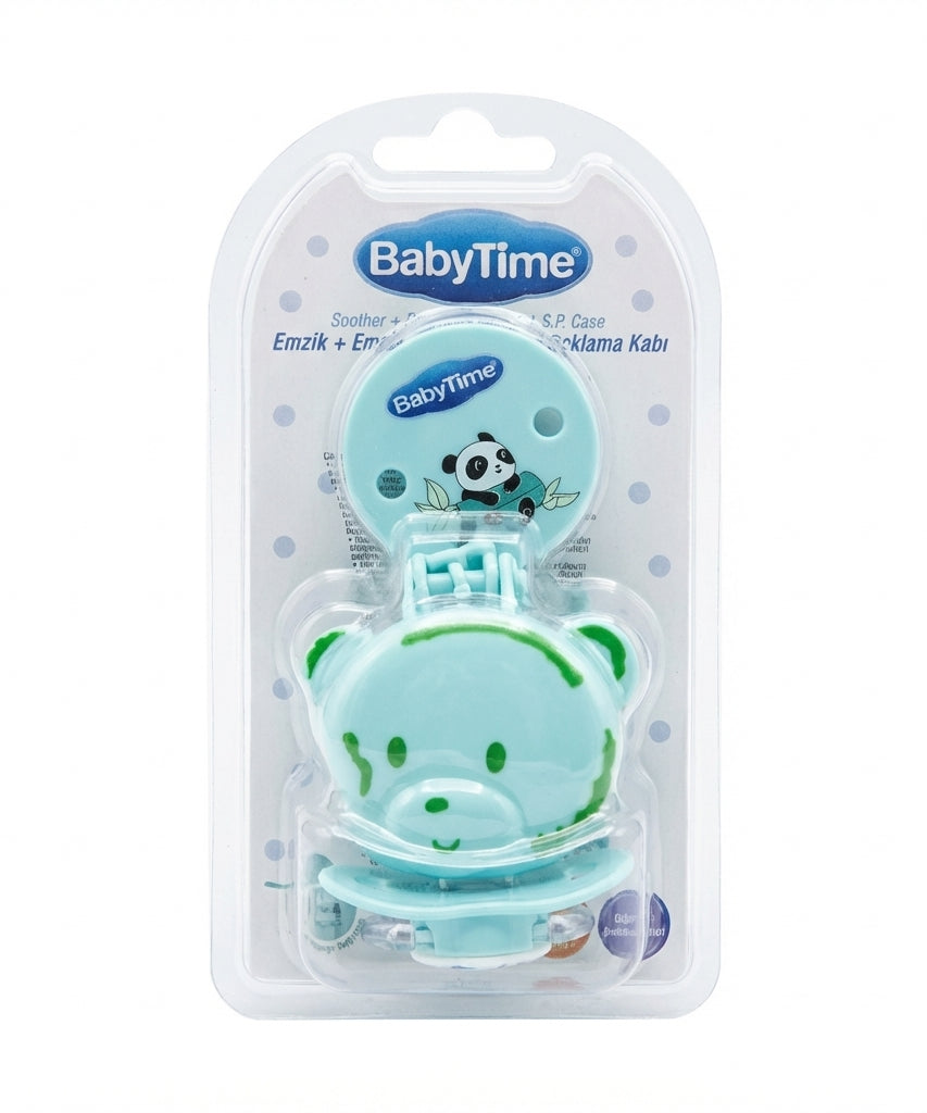BabyTime Soother, Pacifier Clip, and Storage Case Set