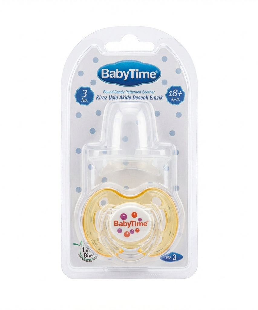 BabyTime Round Candy Patterned Soother