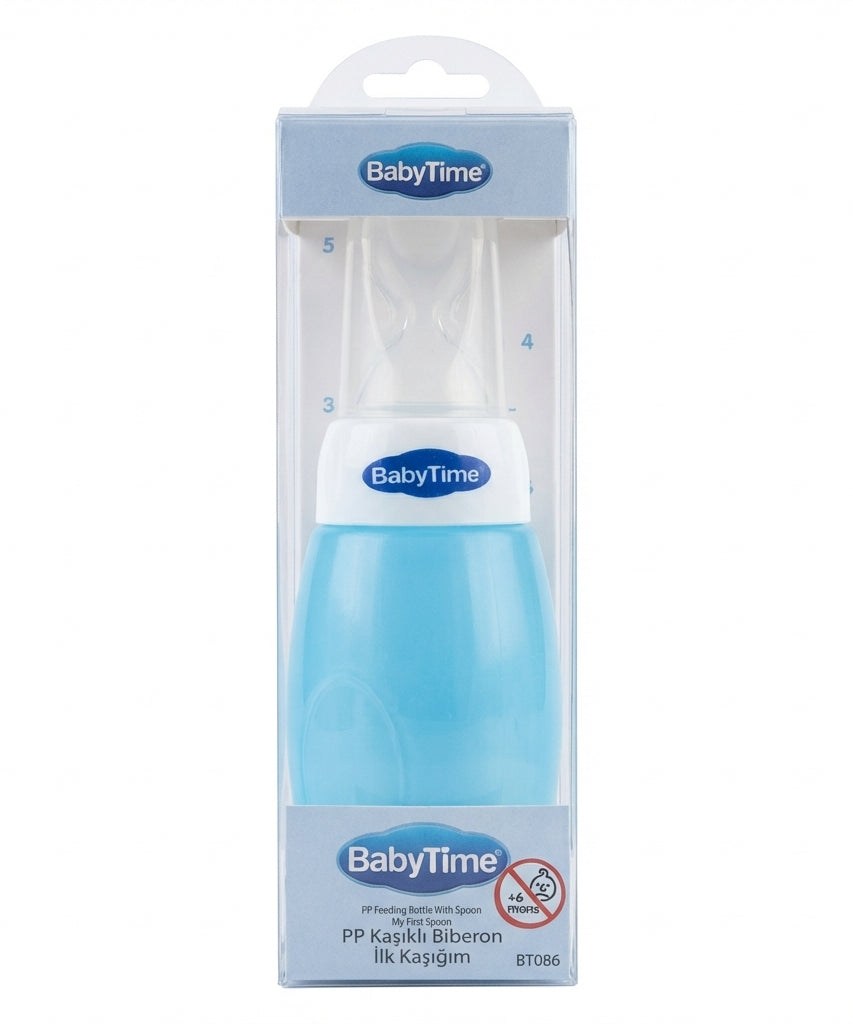 BabyTime PP Feeding Bottle With Spoon - My First Spoon